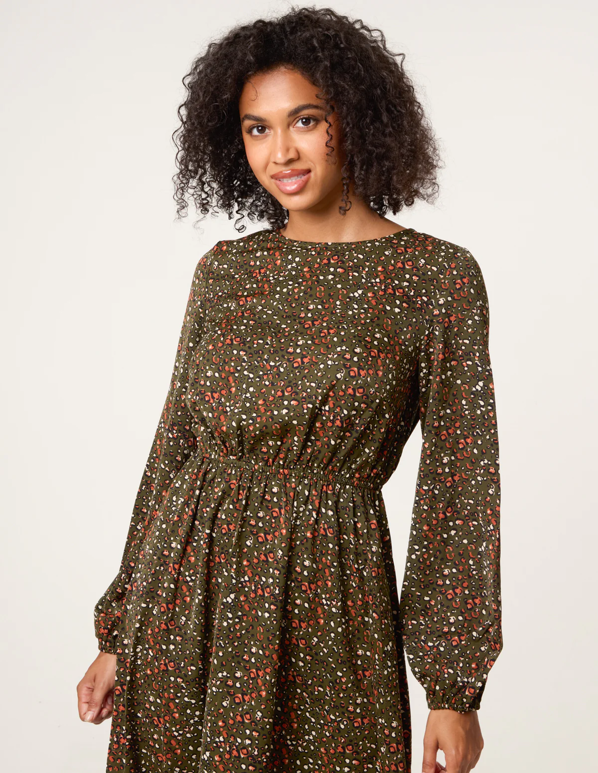 Animal Print Midi Dress - Image 2