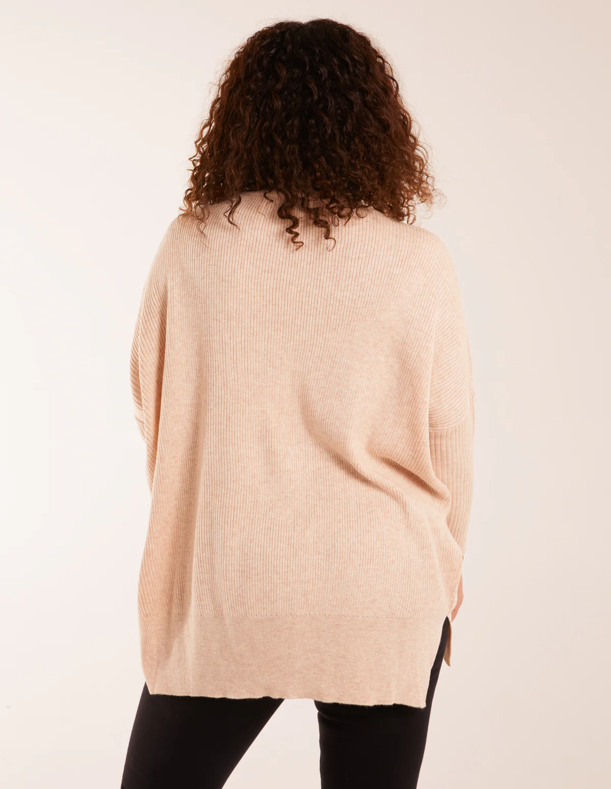 Asymmetric Hem Detail Jumper - Image 4