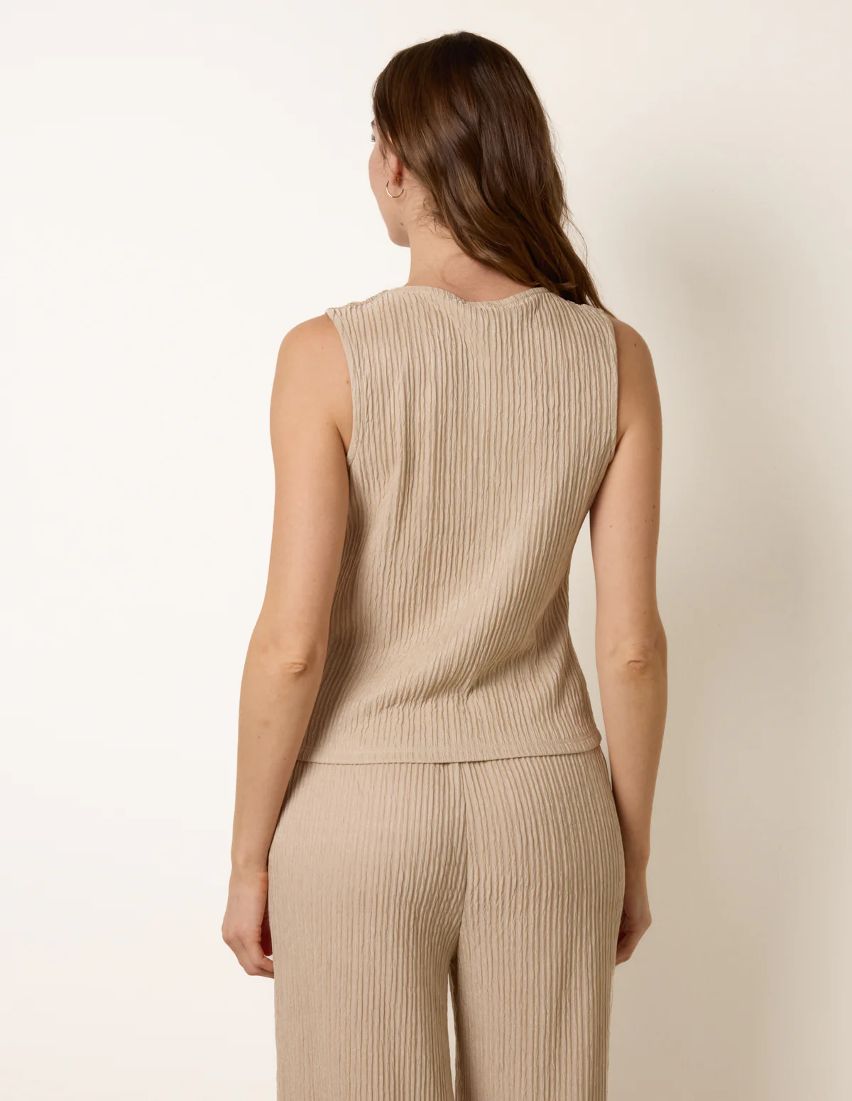 Crew Neck Button Through Vest - Image 4