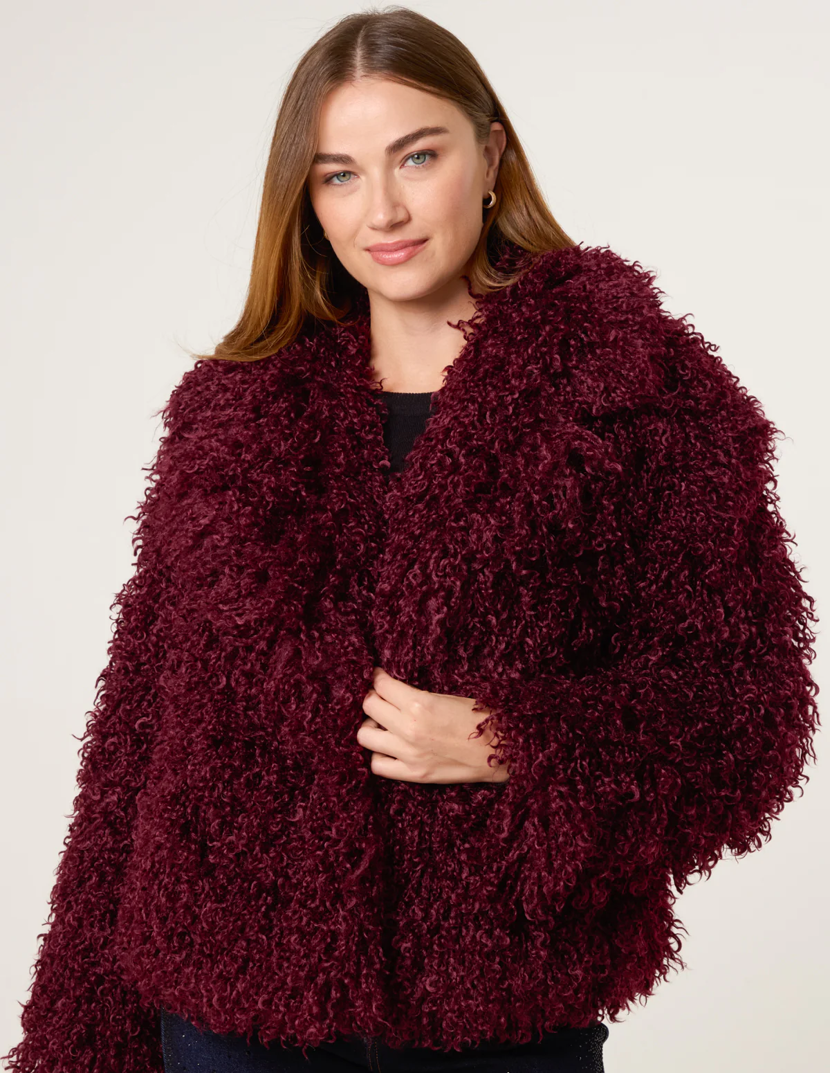Shaggy Textured Fur Coat - Image 4