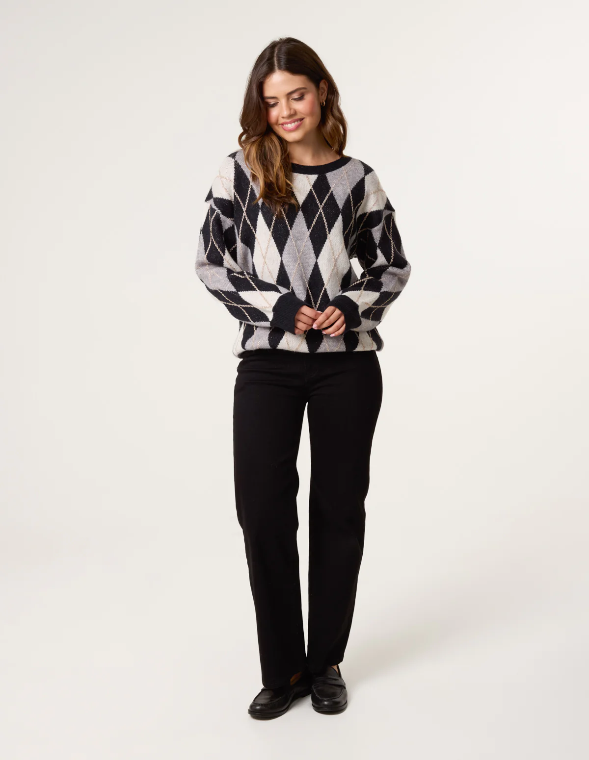 Argyle-Patterned Knit Jumper - Image 2