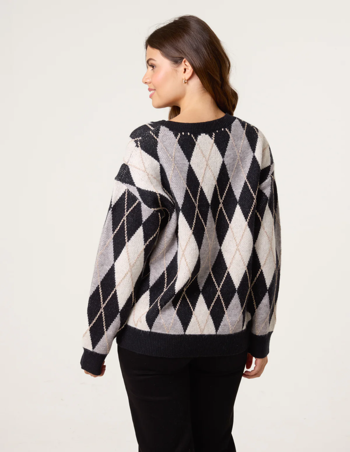 Argyle-Patterned Knit Jumper - Image 4