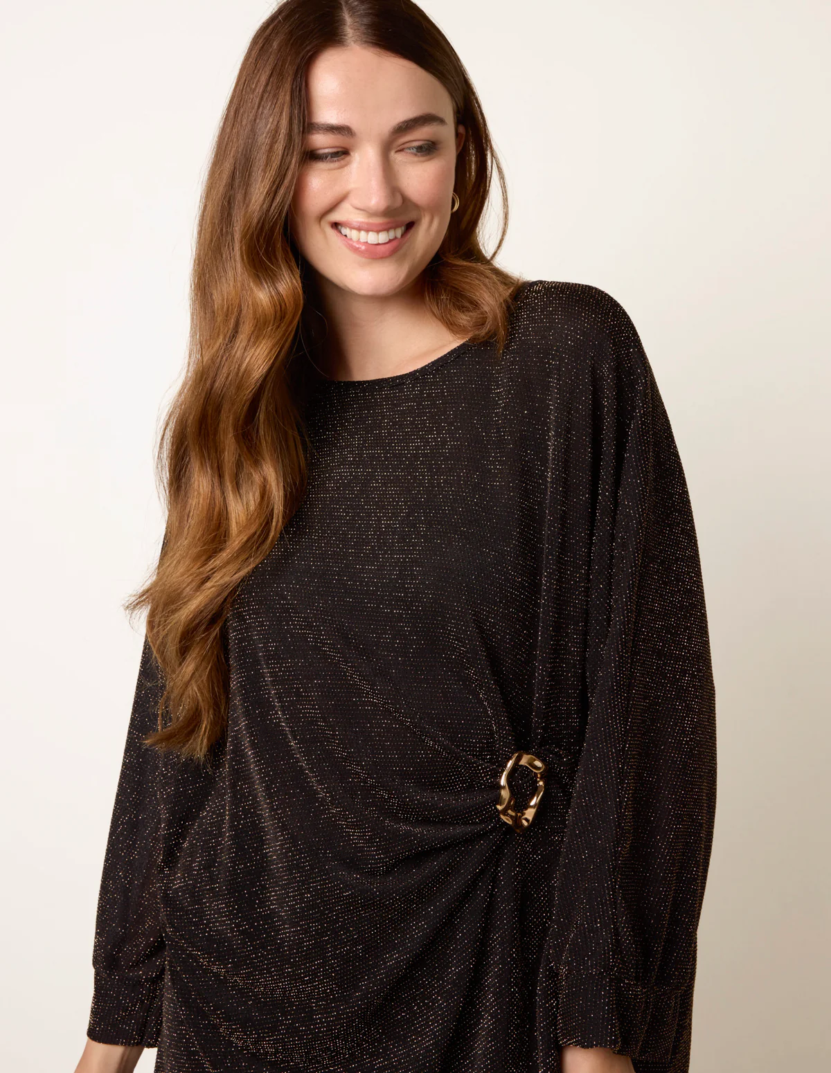 Buckle Metallic Top - Image 3