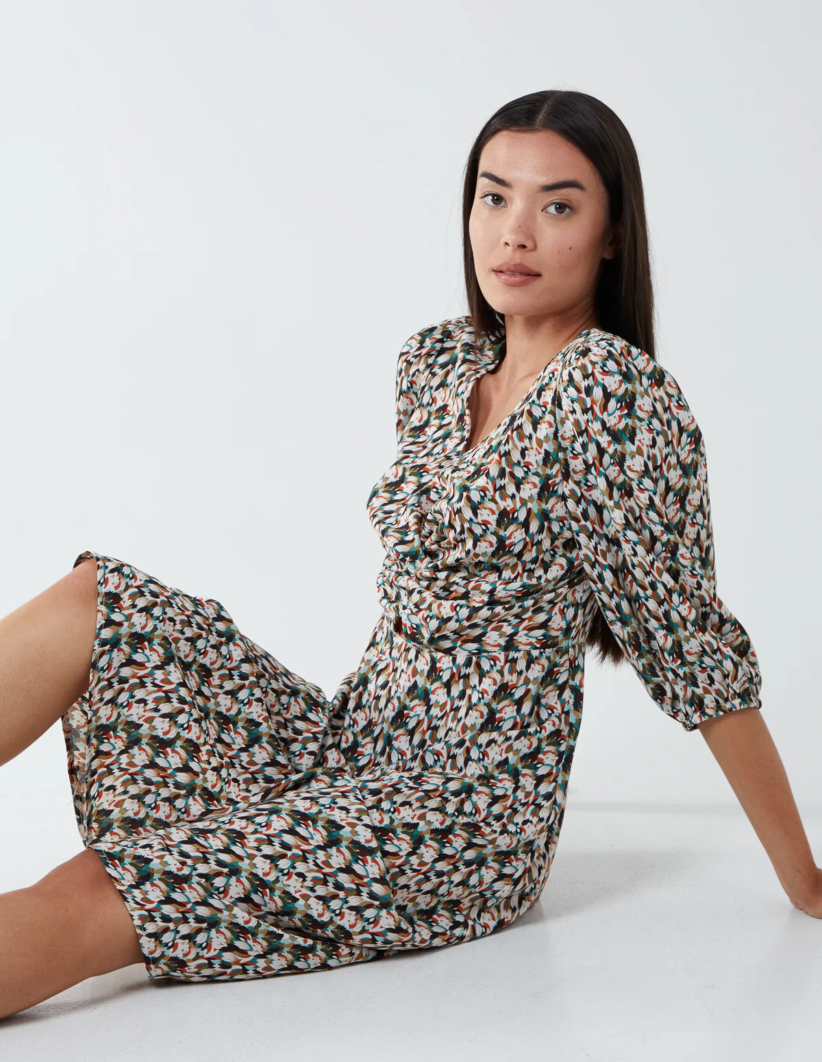 Knot Front Keyhole Dress - Image 4