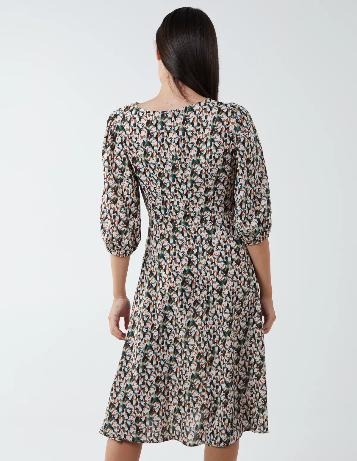 Knot Front Keyhole Dress - Image 5