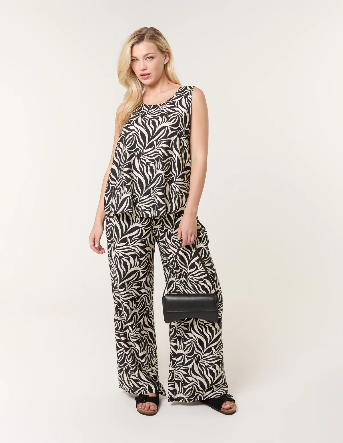 Leaf Print Vest and Trouser Set - Image 3