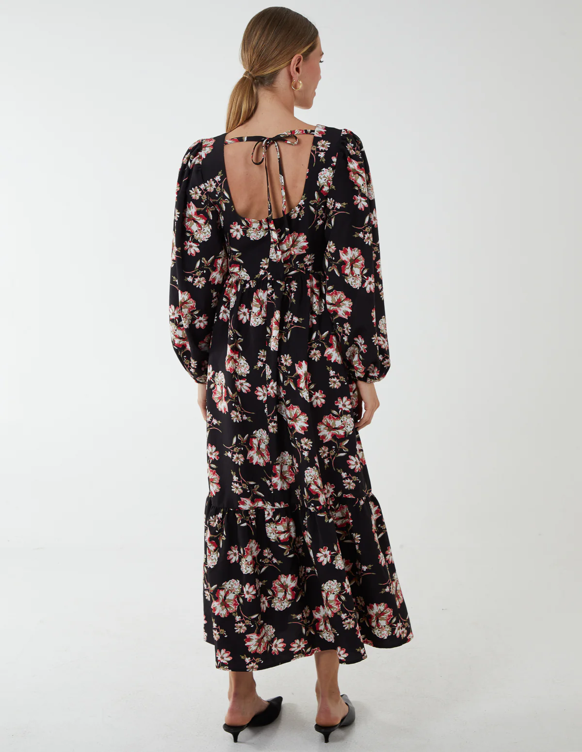 Milkmaid Square Neck Trapeze Dress - Image 5
