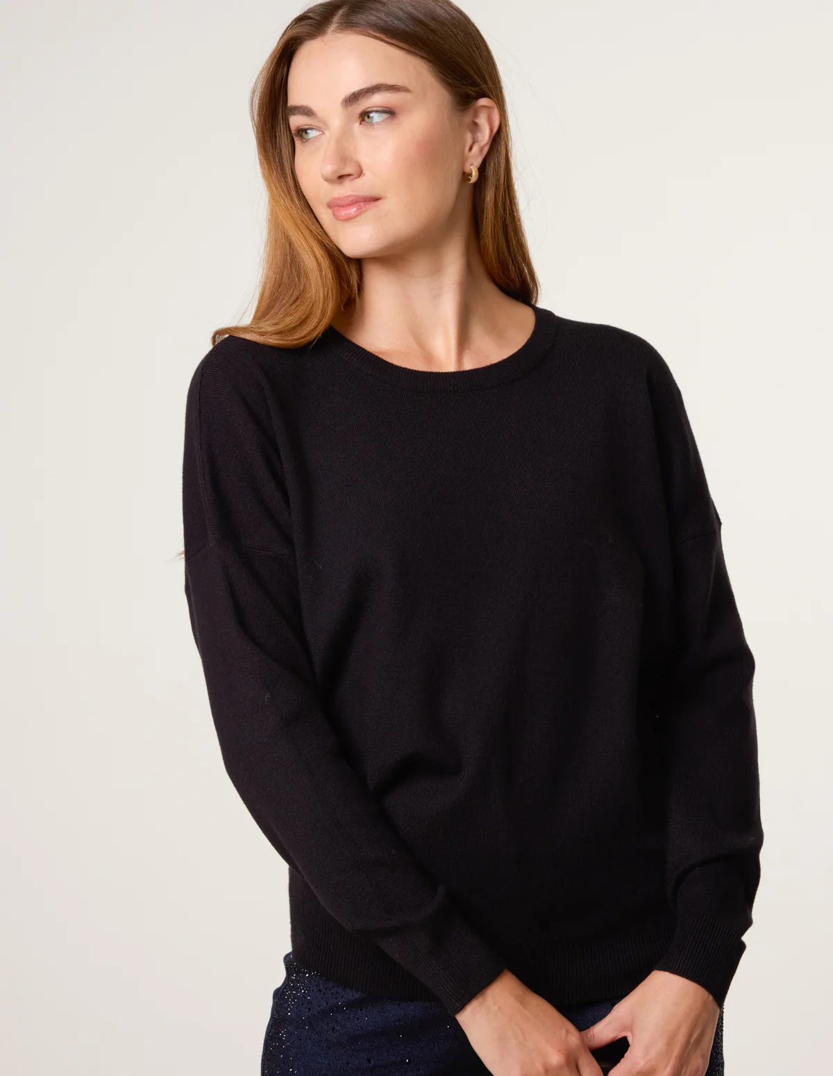Plain Crew Neck Jumper - Image 3