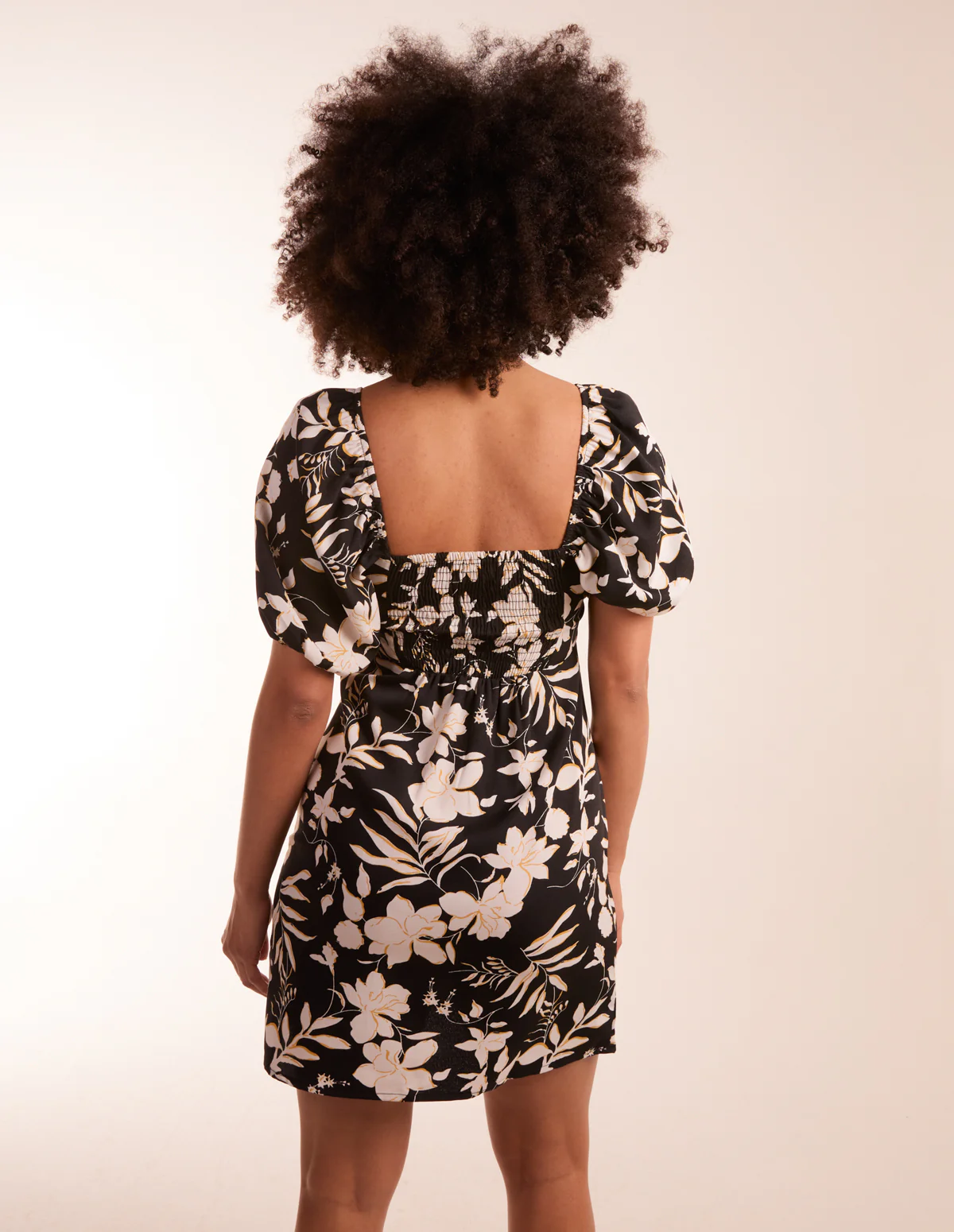 Ring Detail Milkmaid Mini Dress - Image 4
