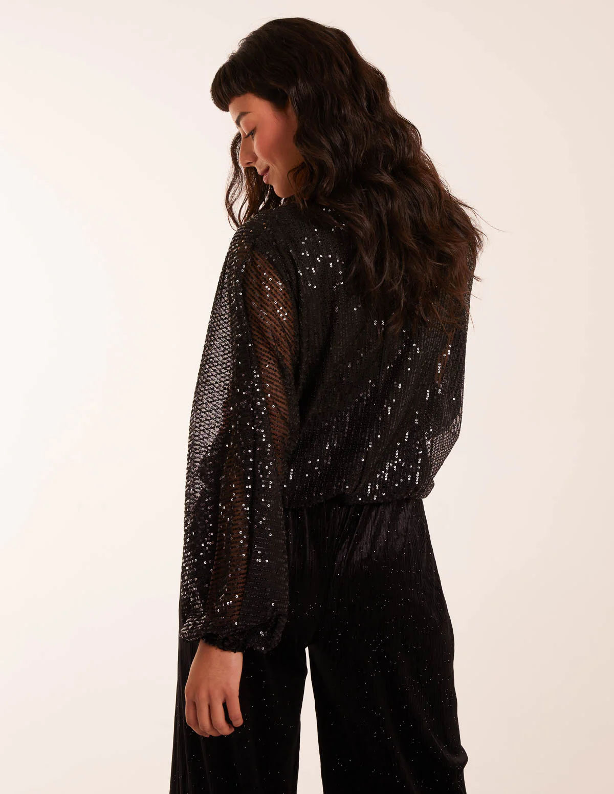 Sequin Batwing Blouse - Image 5