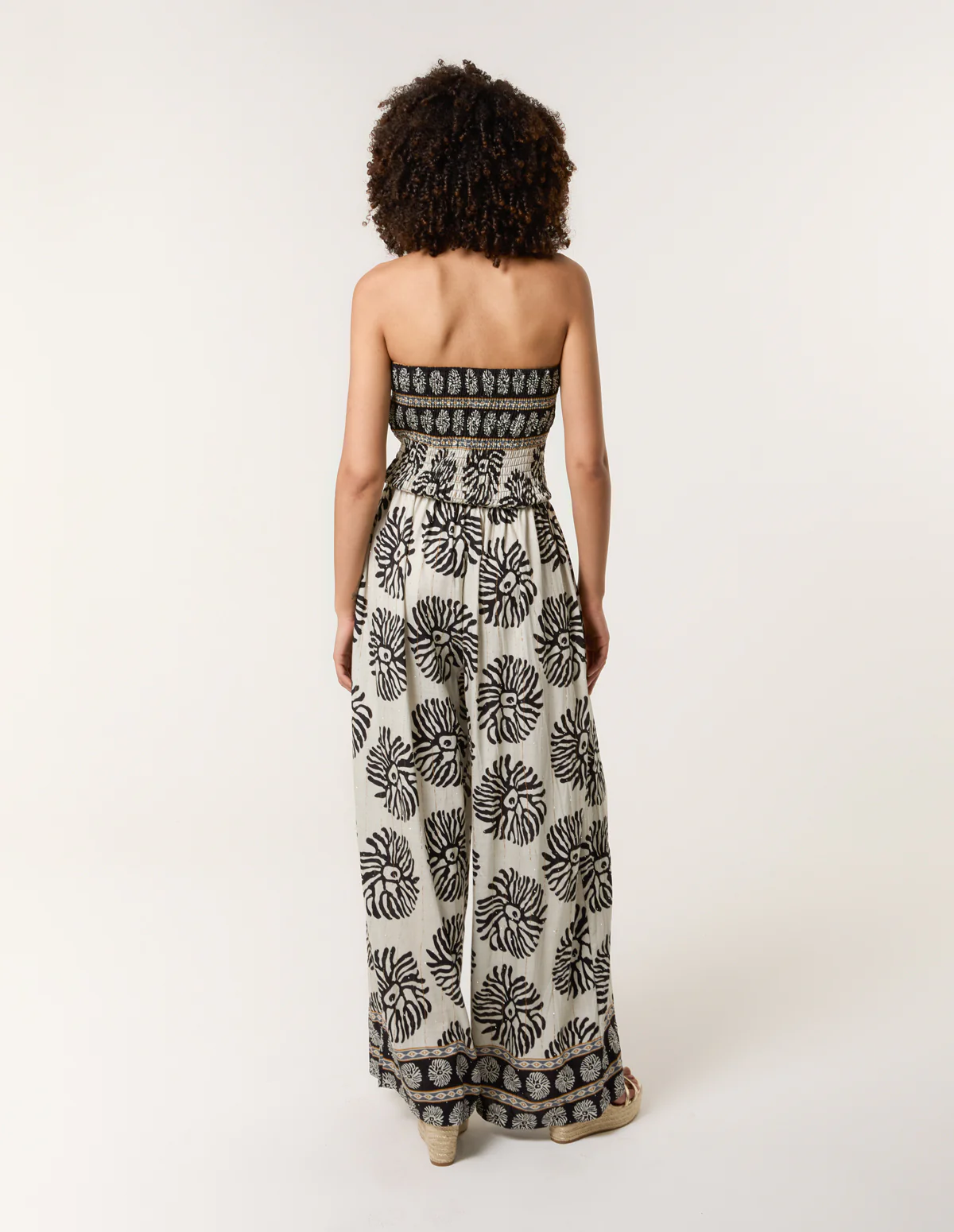 Strapless Elasticated Printed Jumpsuit - Image 4