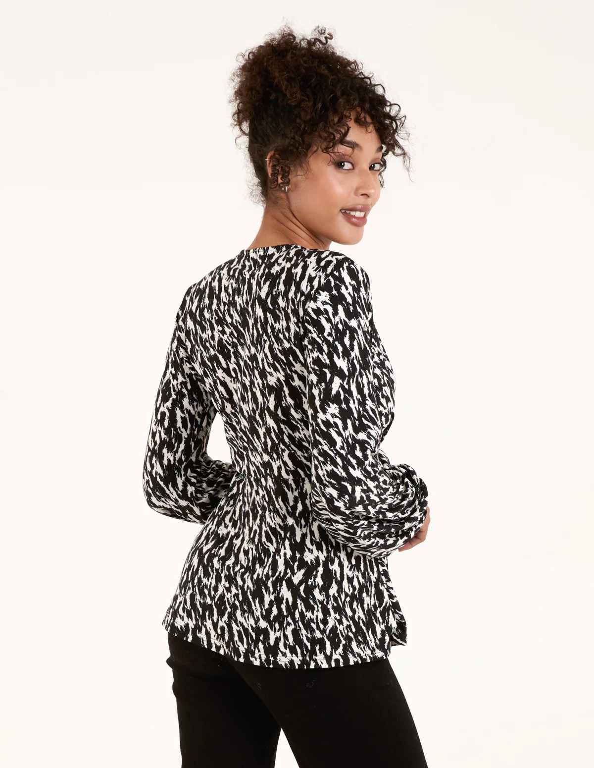 Wrap Front Tie Back Top - Image 4