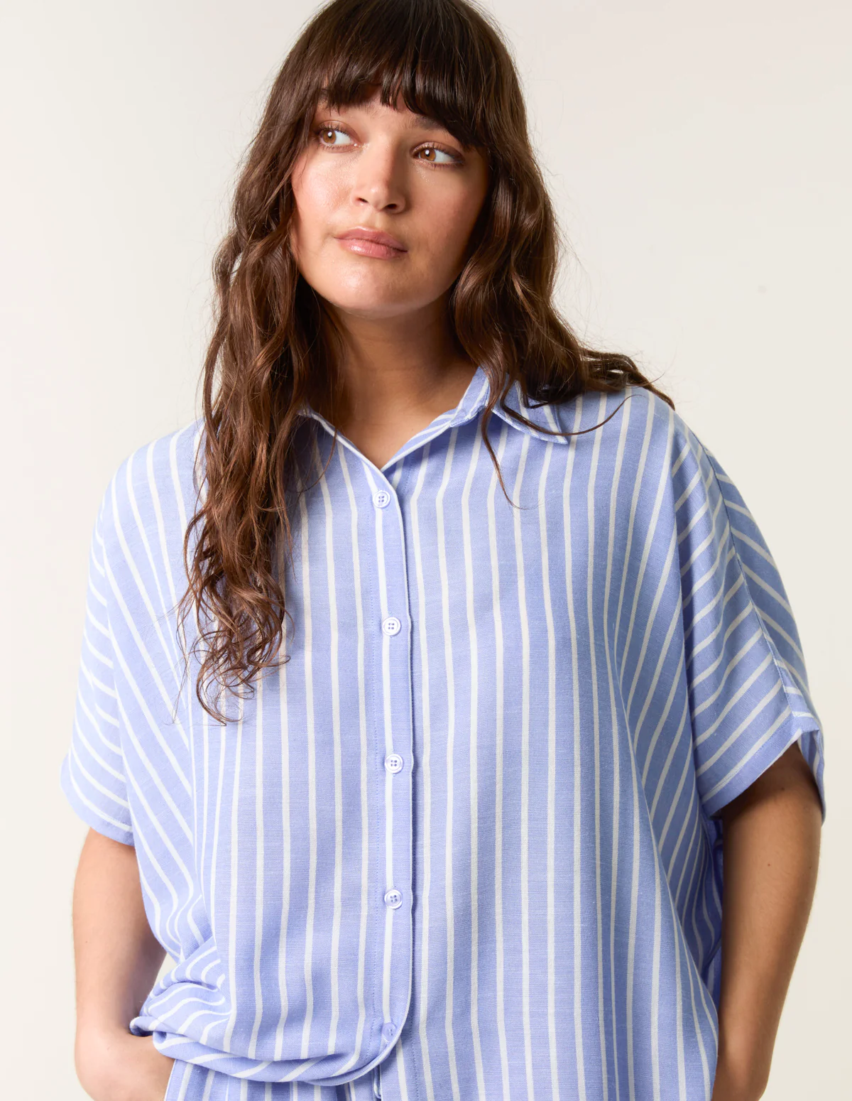 Oversized Pinstripe Shirt - Image 3