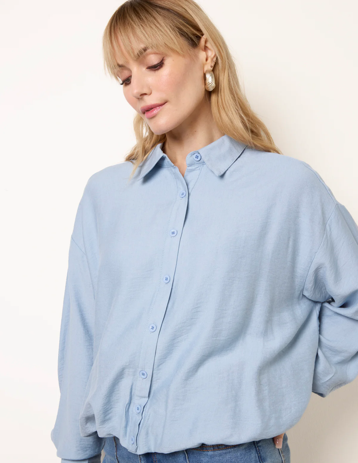Relaxed Button-Up Shirt - Image 3