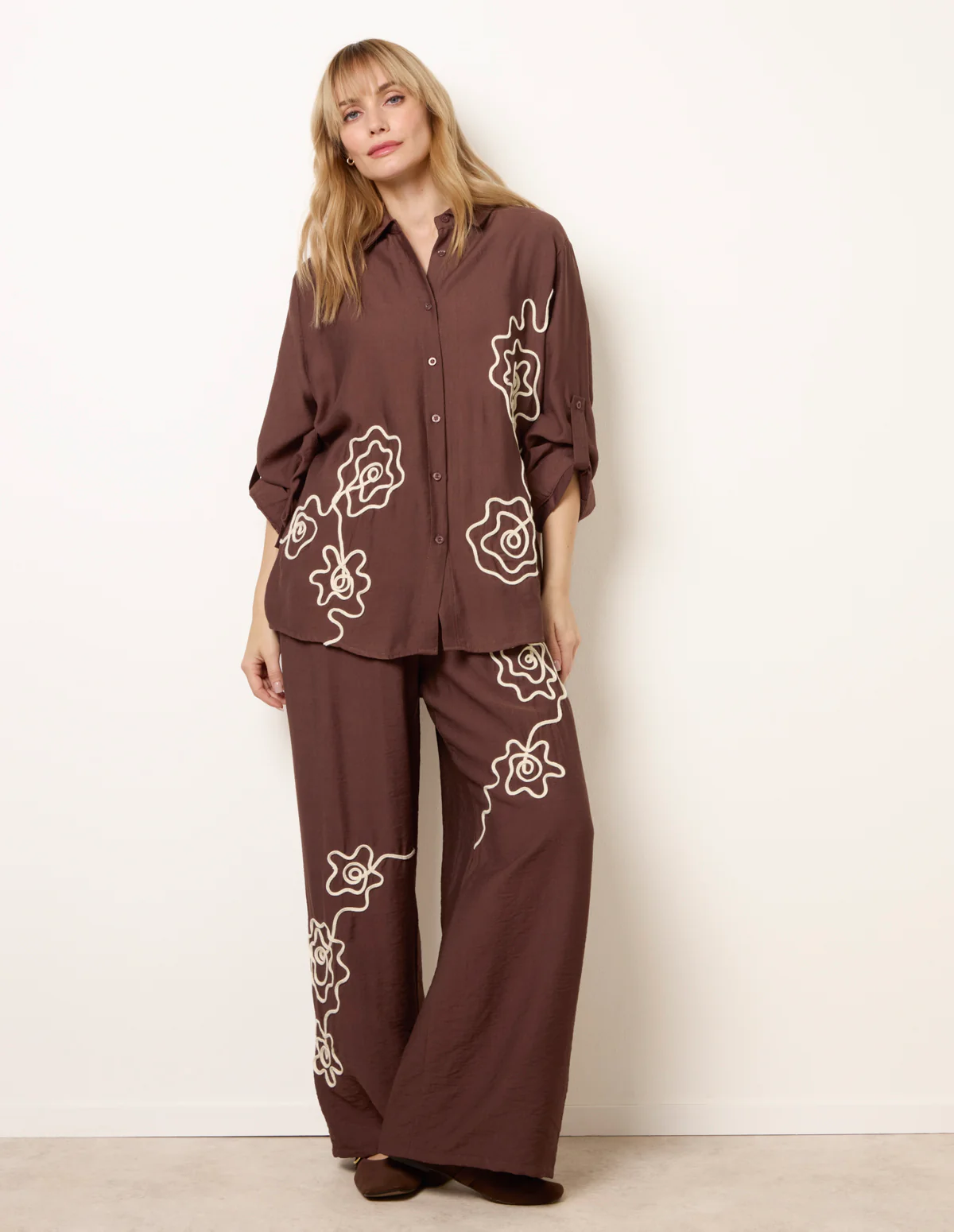Floral Embroidery Shirt - Image 2