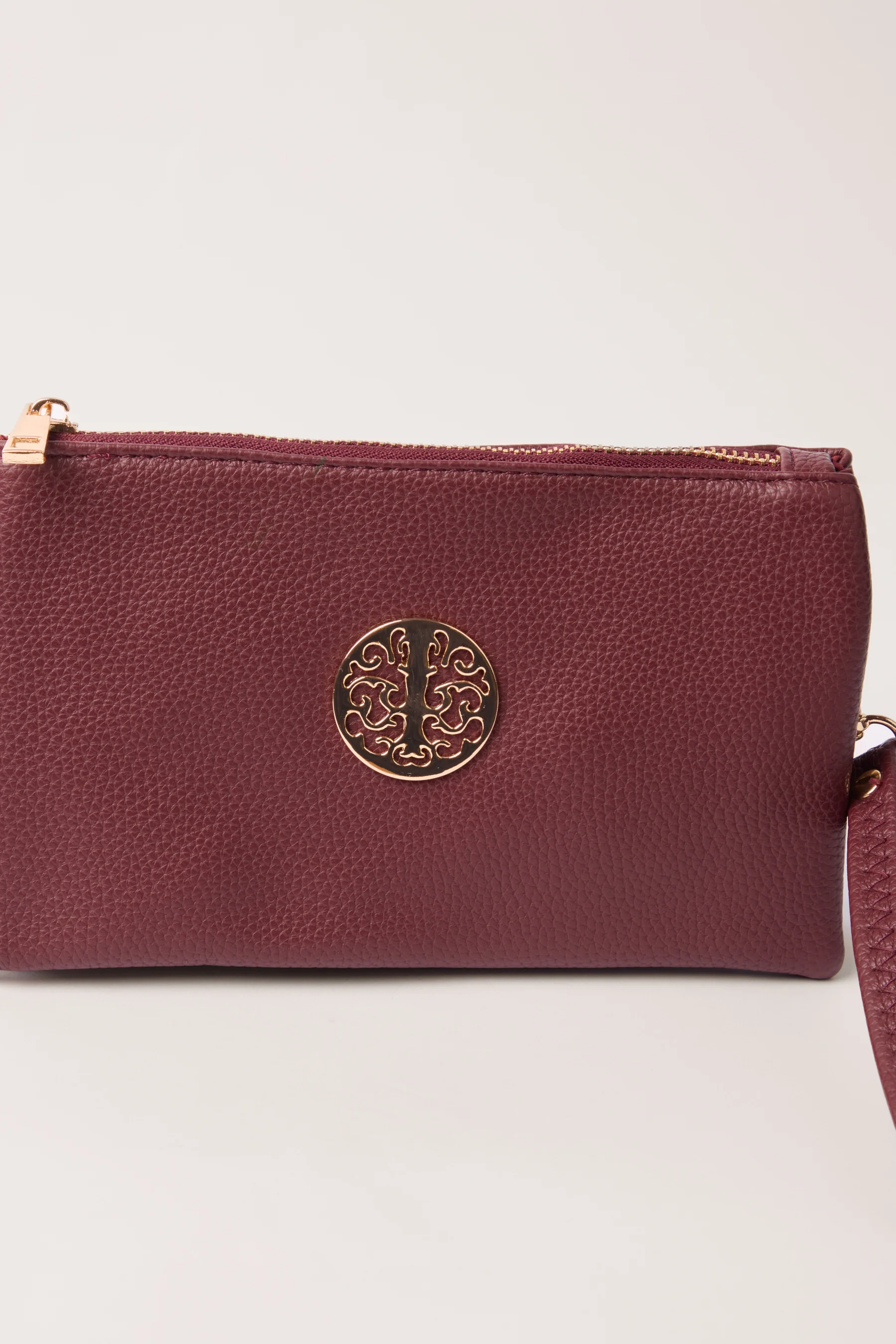 Detailed Zip Up Purse With Detachable Strap - Image 3