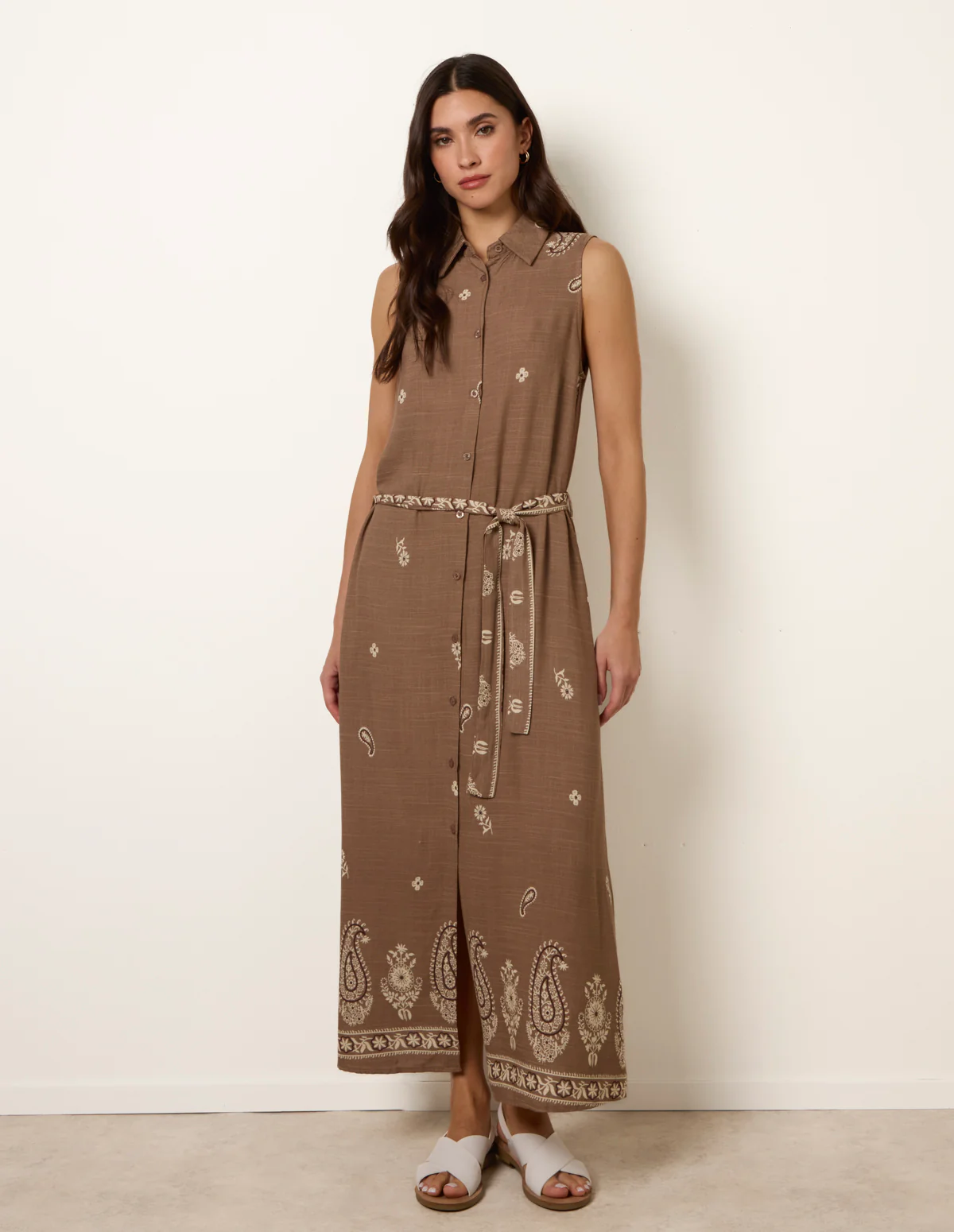 Dress With Paisley & Floral Print - Image 3