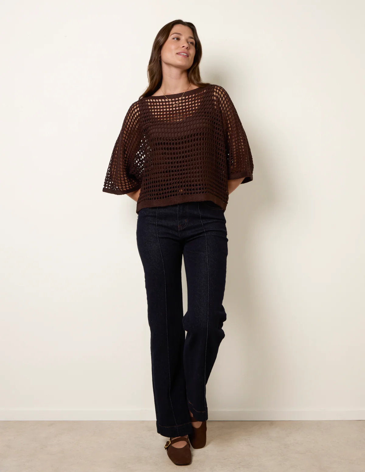 Round Neck Net Top - Image 4