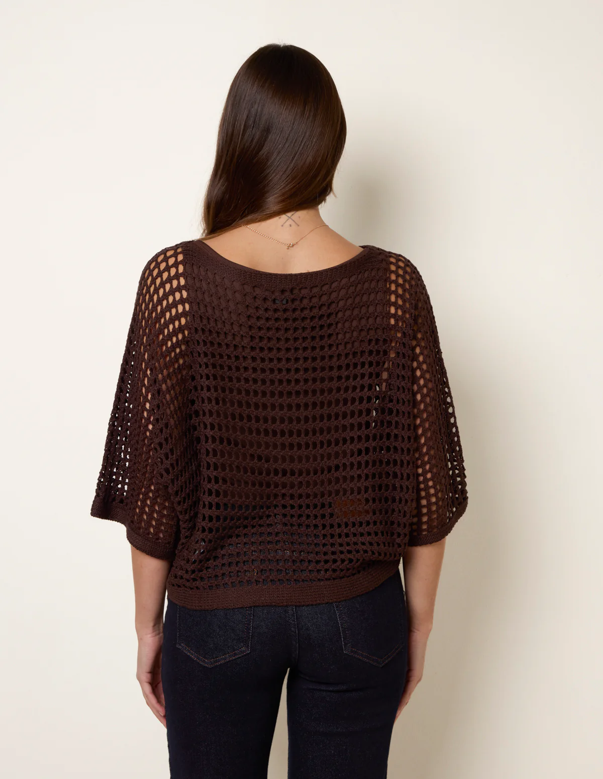 Round Neck Net Top - Image 7