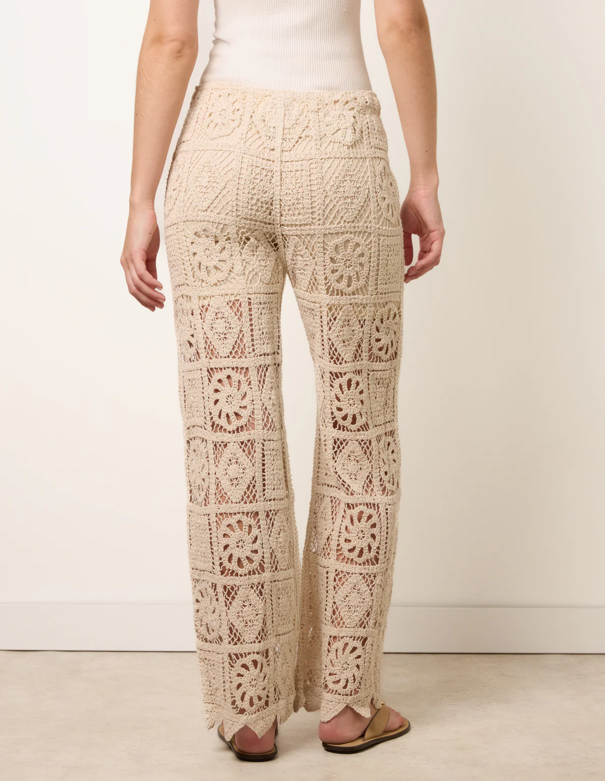 Crochet Flared Trousers - Image 4