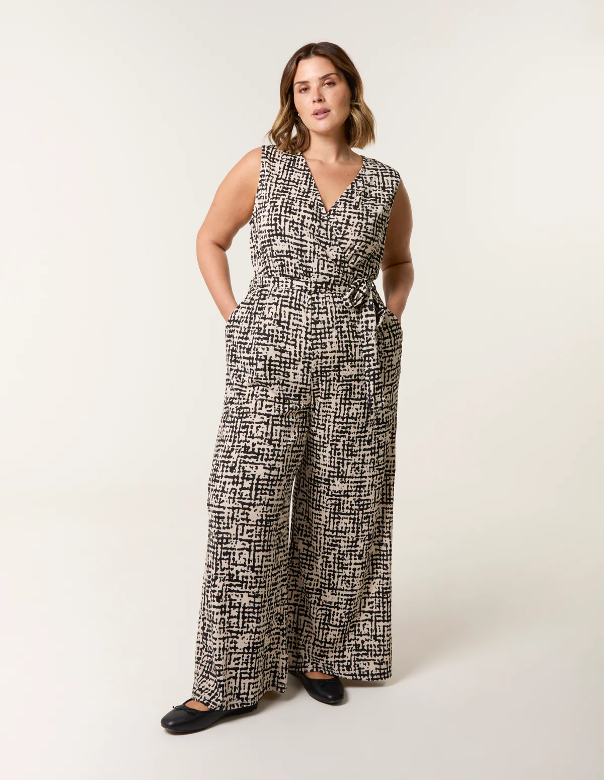 Curve Sleeveless Belted Jumpsuit - Image 5