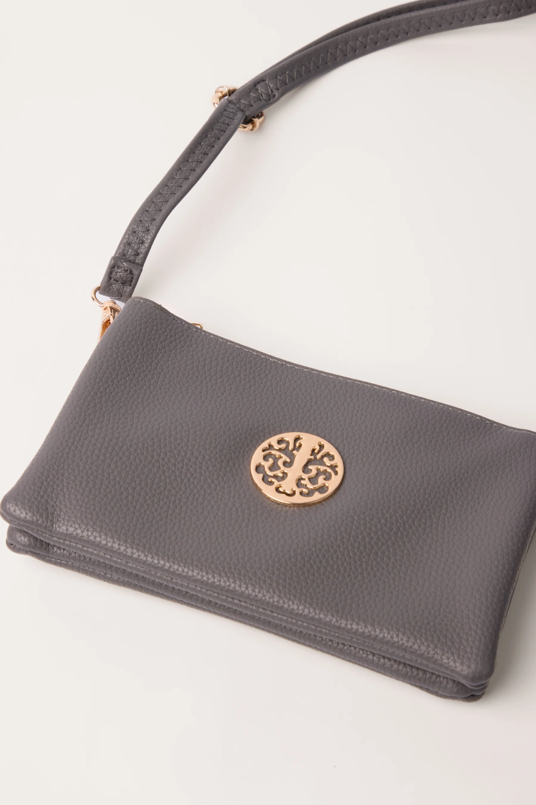 Detailed Zip Up Purse With Detachable Strap - Image 3
