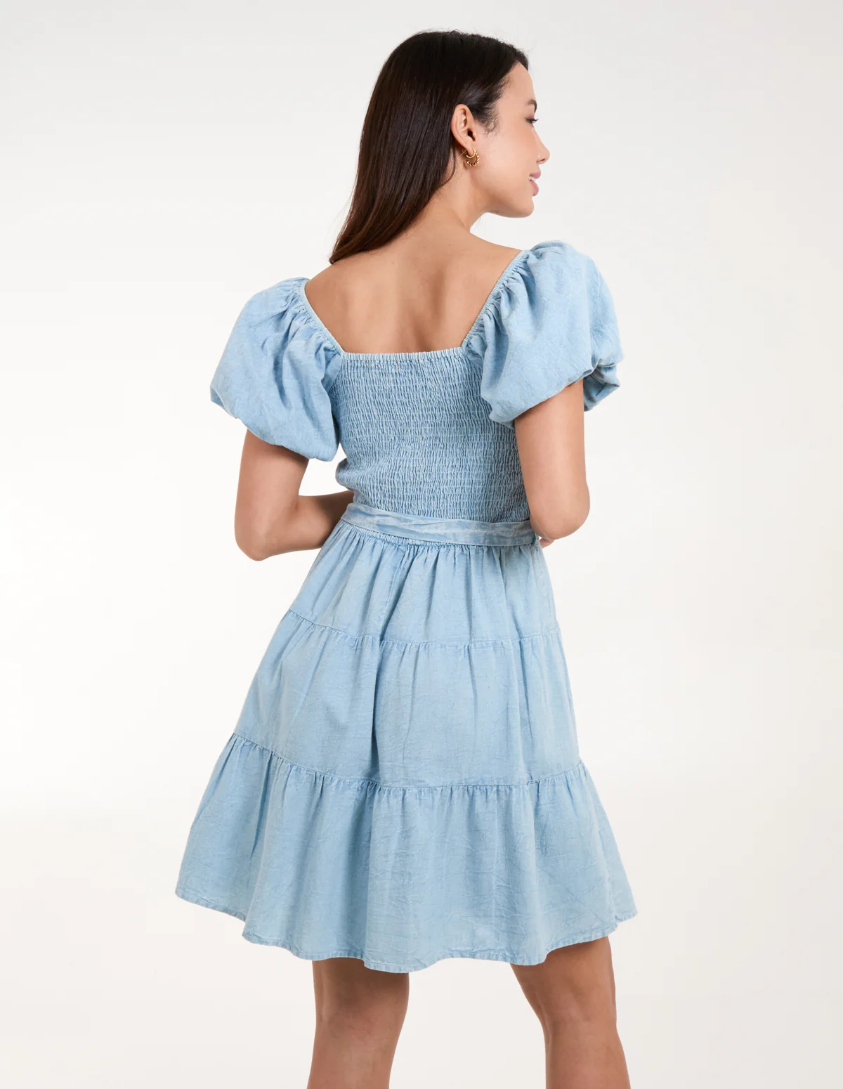 Milkmaid Puff Sleeve Mini Dress - Image 4