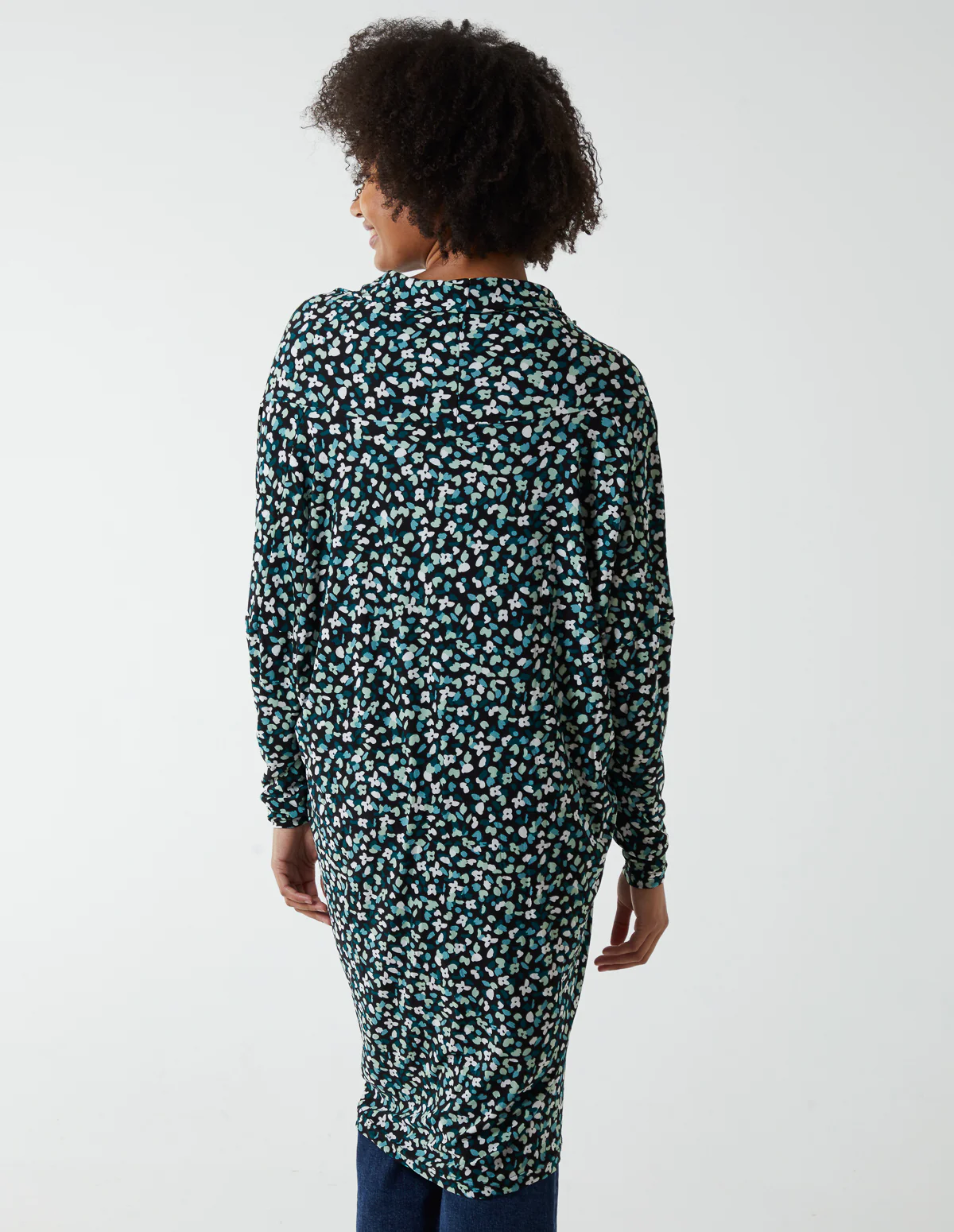Draped Dip Hem Long Top - Image 4