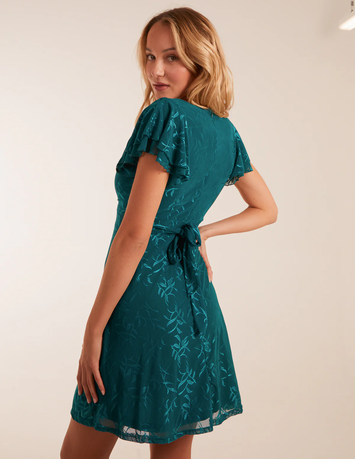 Double Frill Wrap Dress - Image 4