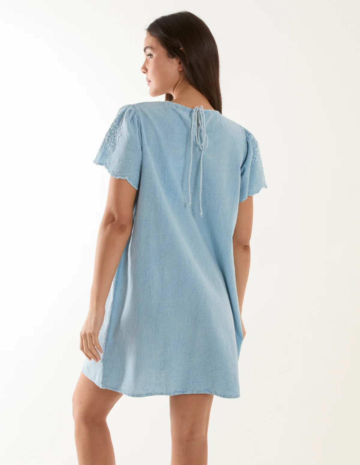 Embroidered Mini Dress - Image 4
