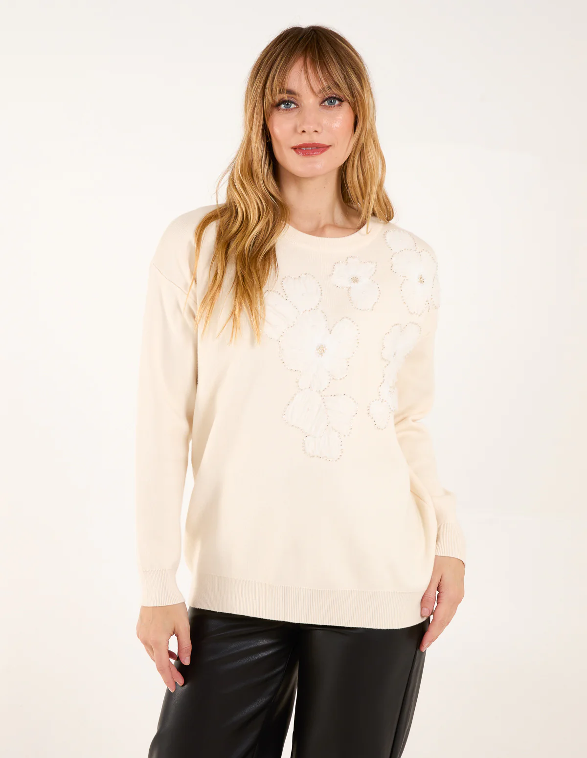 Flower Diamante Jumper