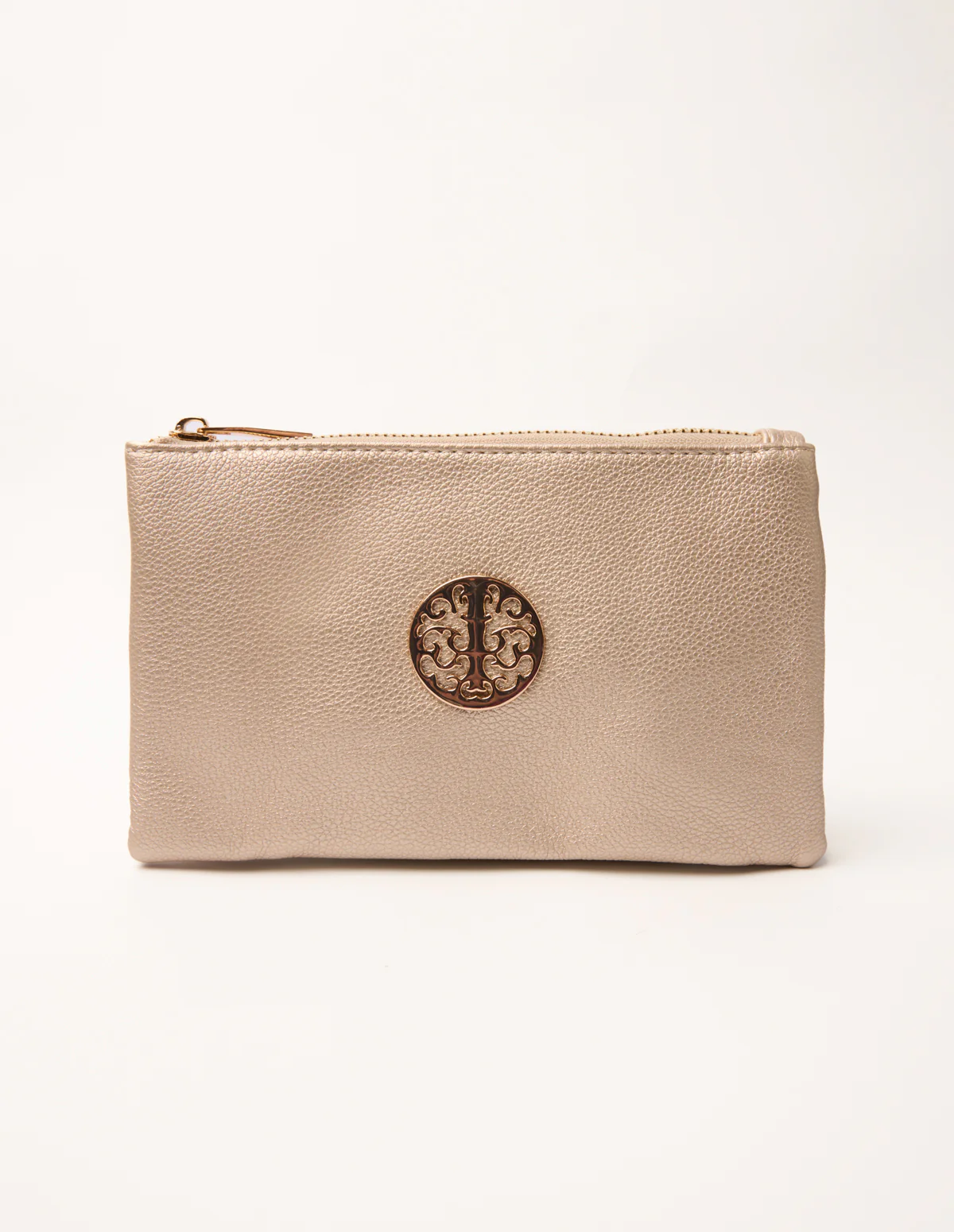 Detailed Zip Up Purse With Detachable Strap - Image 4