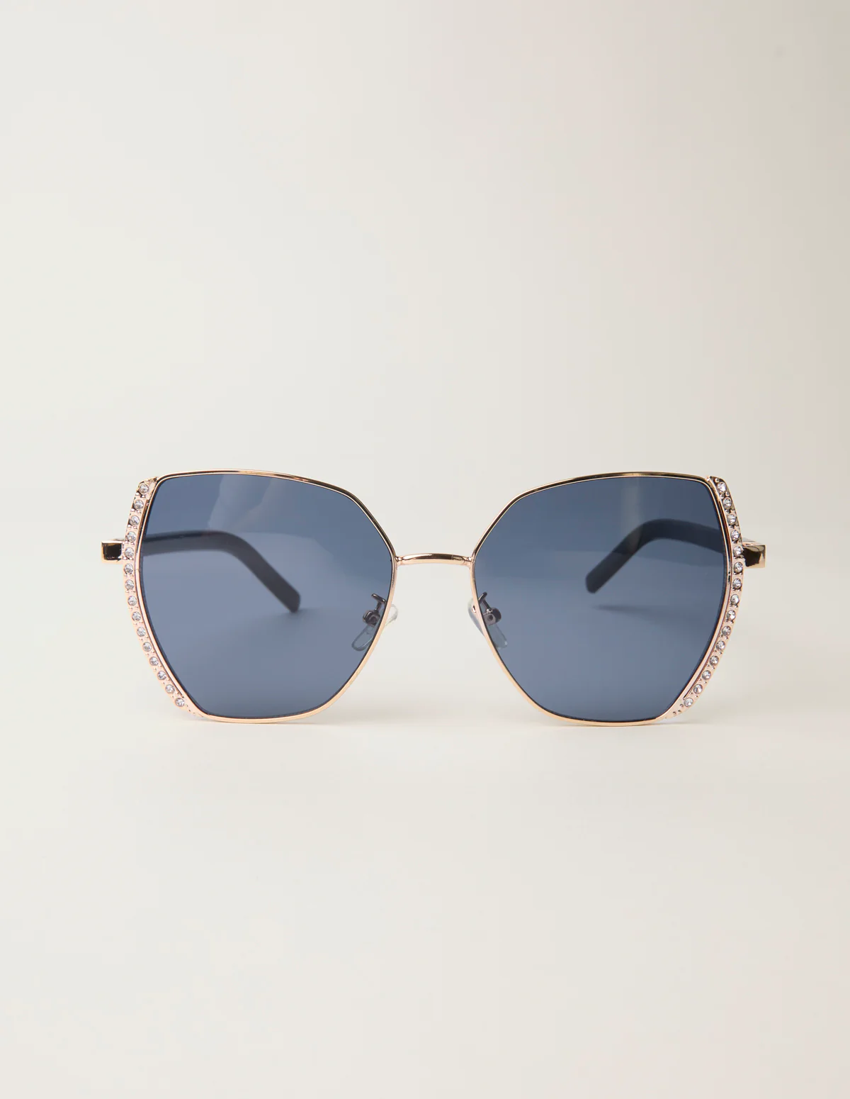 Gold Side Frame Oversized Sunglasses - Image 3