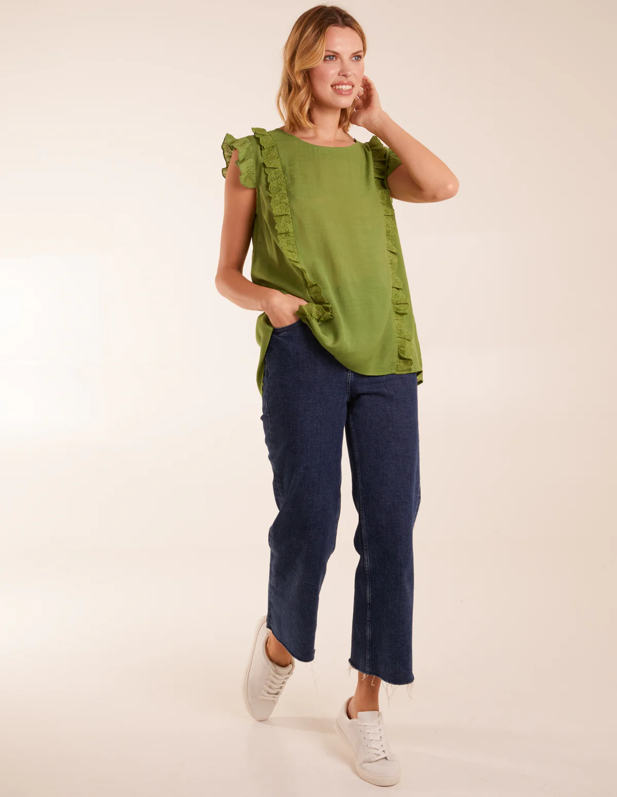 Button Back Frill Top - Image 3