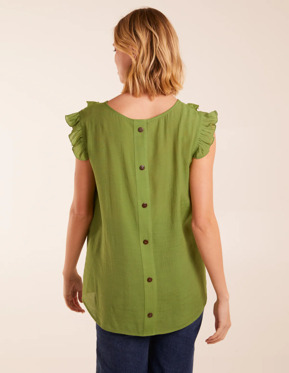 Button Back Frill Top - Image 4