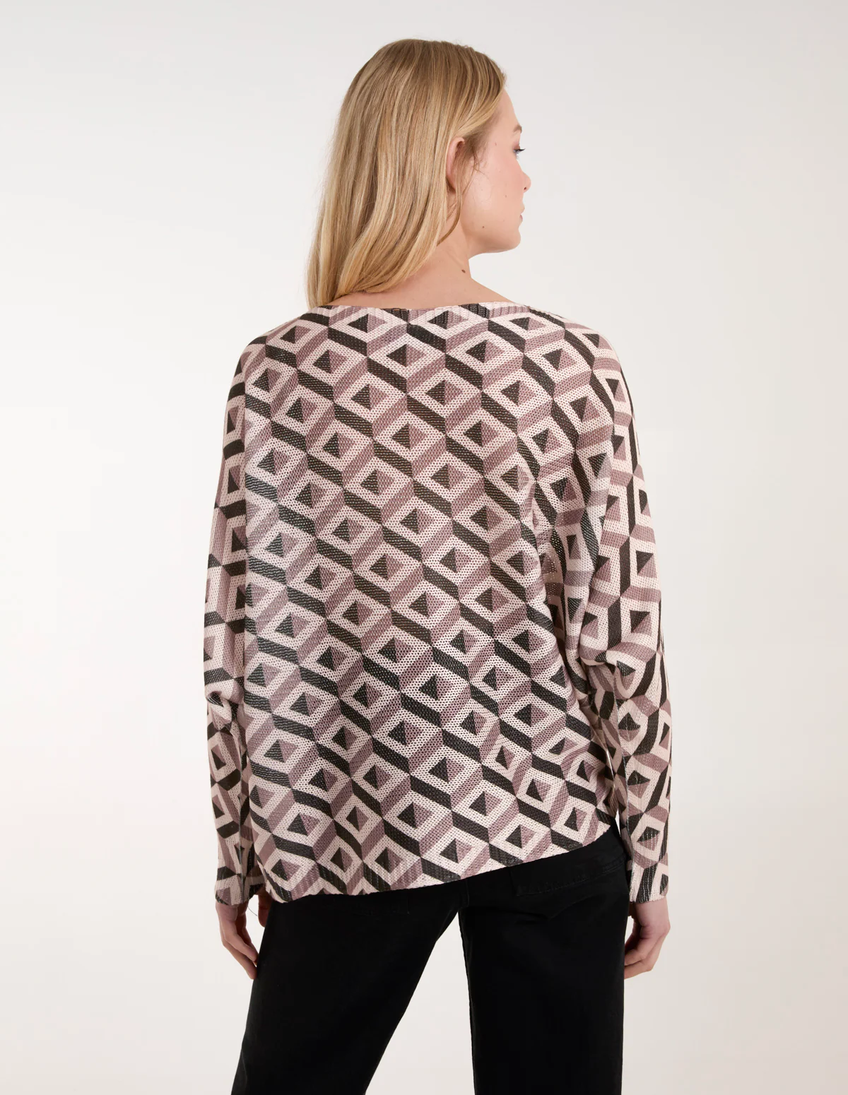 Geometric Print Top - Image 4