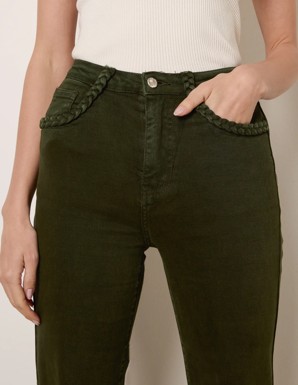 Pocket Rope Stretch Jeans - Image 3