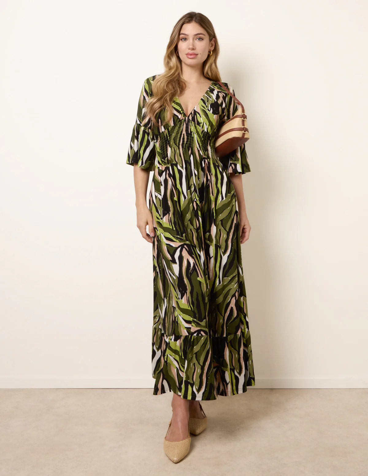 Shirred Empire Bust Dress - Image 3