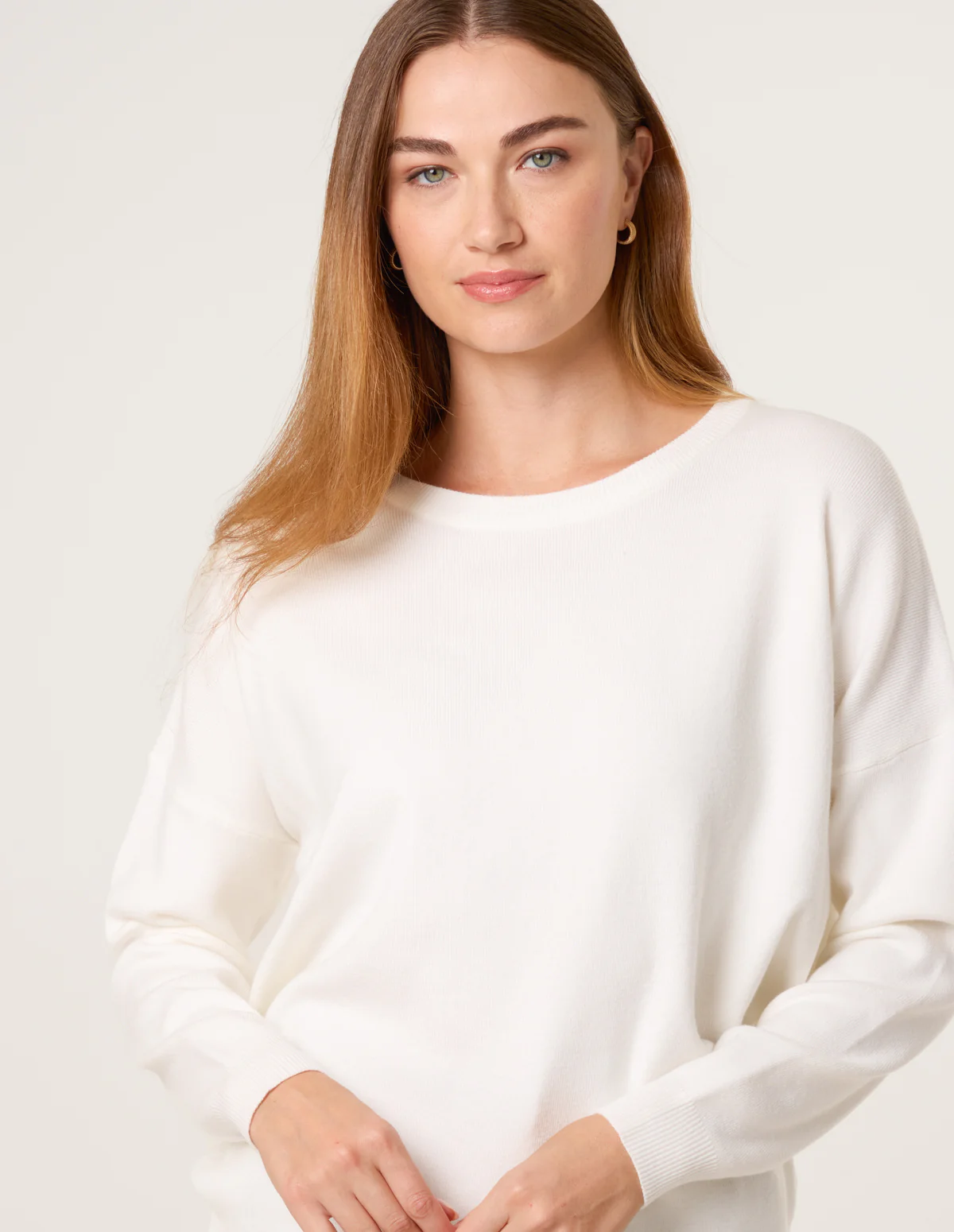 Plain Crew Neck Jumper - Image 3