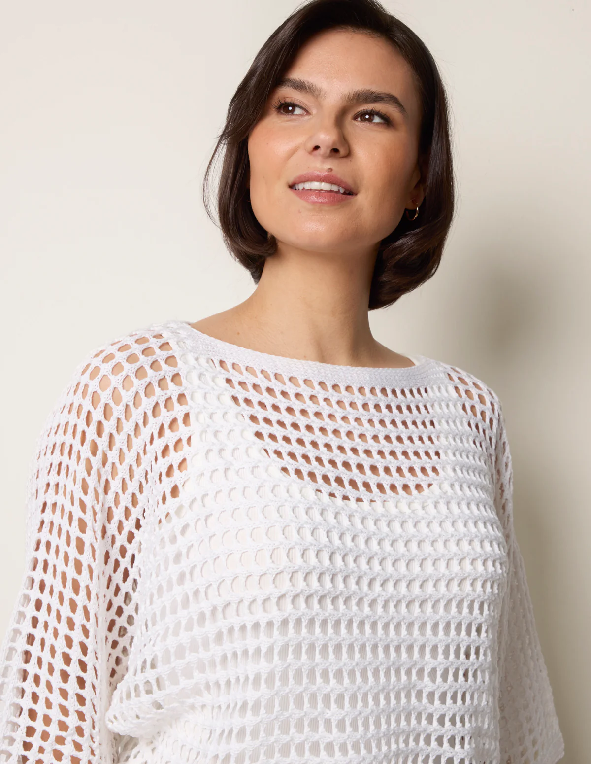 Round Neck Net Top - Image 3