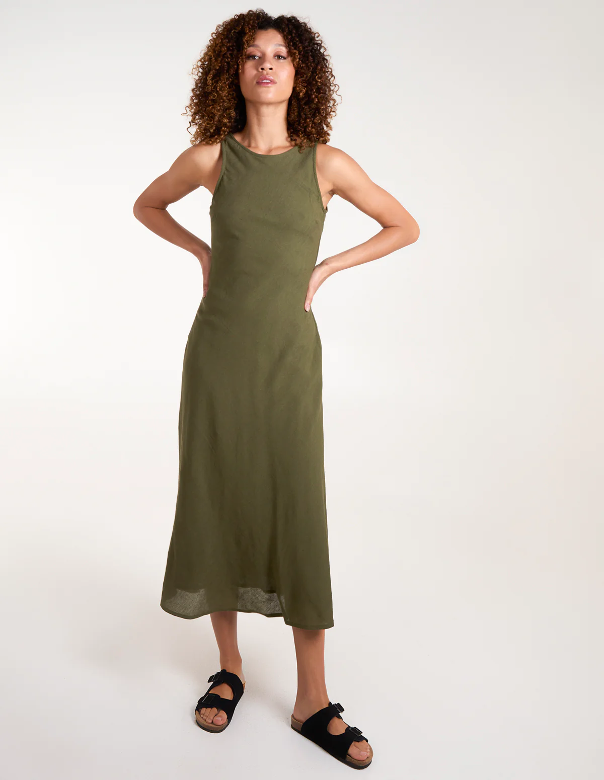 Bias Cut Midi Dress - Image 3