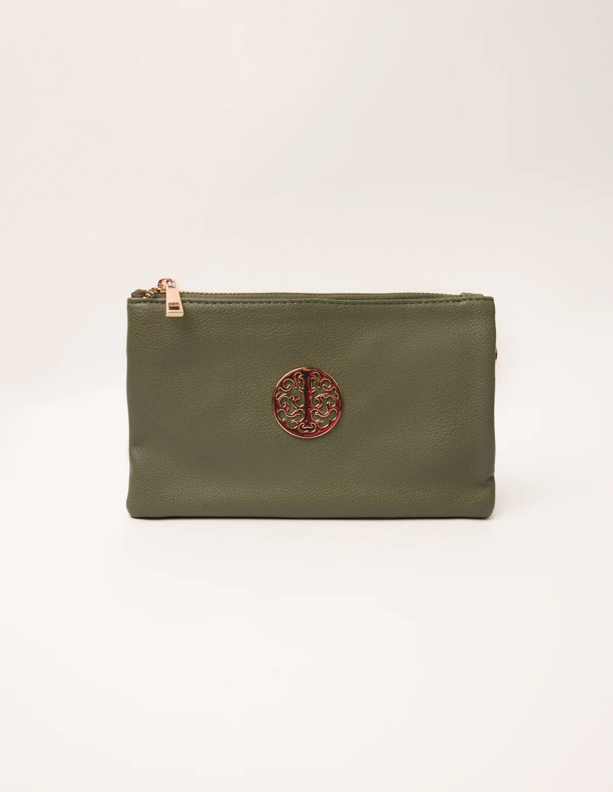 Detailed Zip Up Purse With Detachable Strap - Image 3