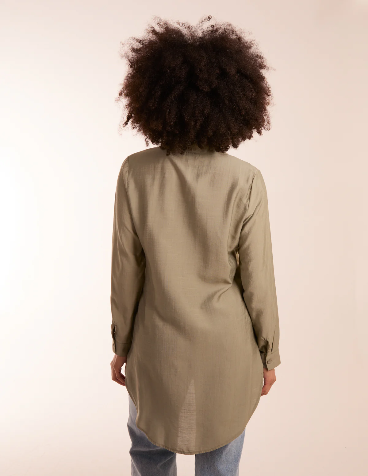 Linen Button Front Shirt - Image 4
