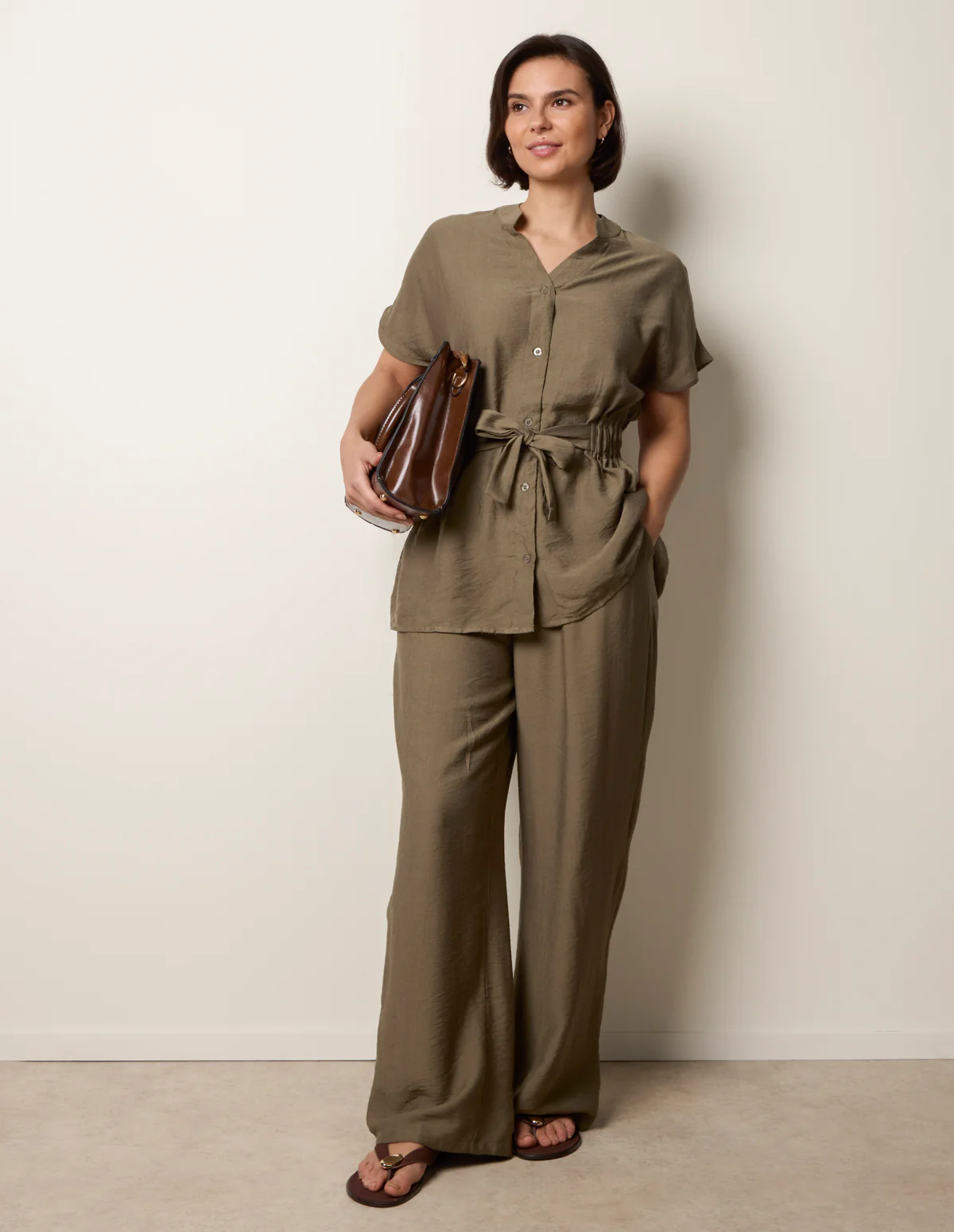 Two Piece Belted Co-Ord Set - Image 3