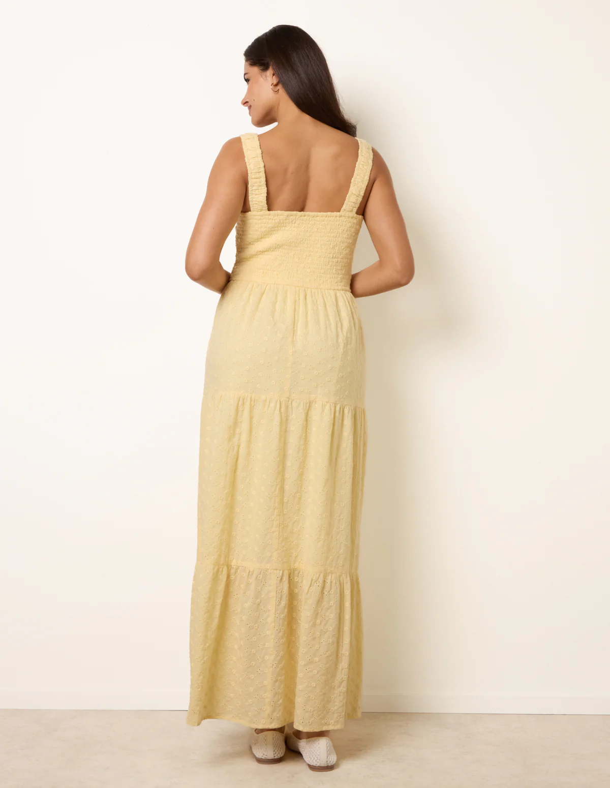 Broderie Button Down Maxi Dress - Image 4