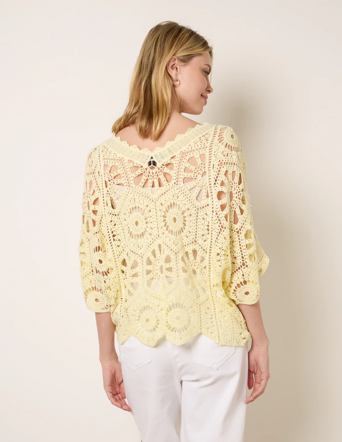 Crochet Detailed Kimono Top - Image 4