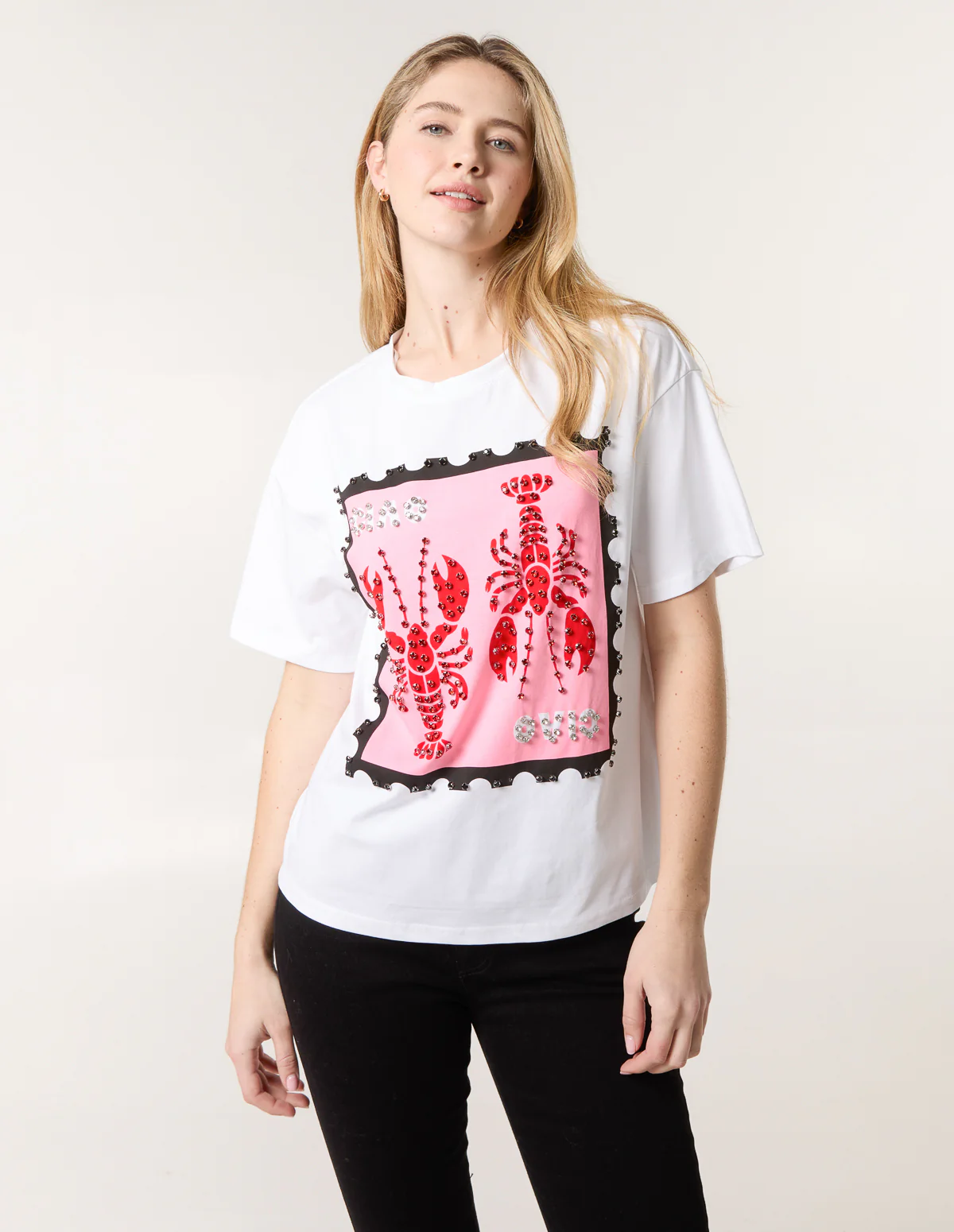 Lobster Print T-Shirt - Image 2