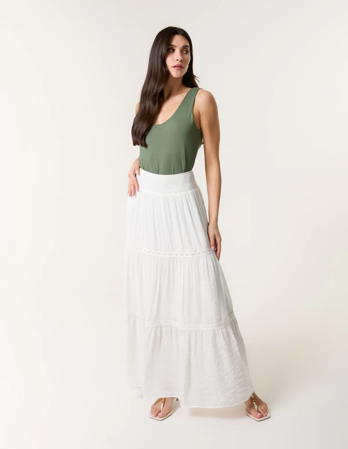 Mix Crochet Maxi Skirt - Image 2