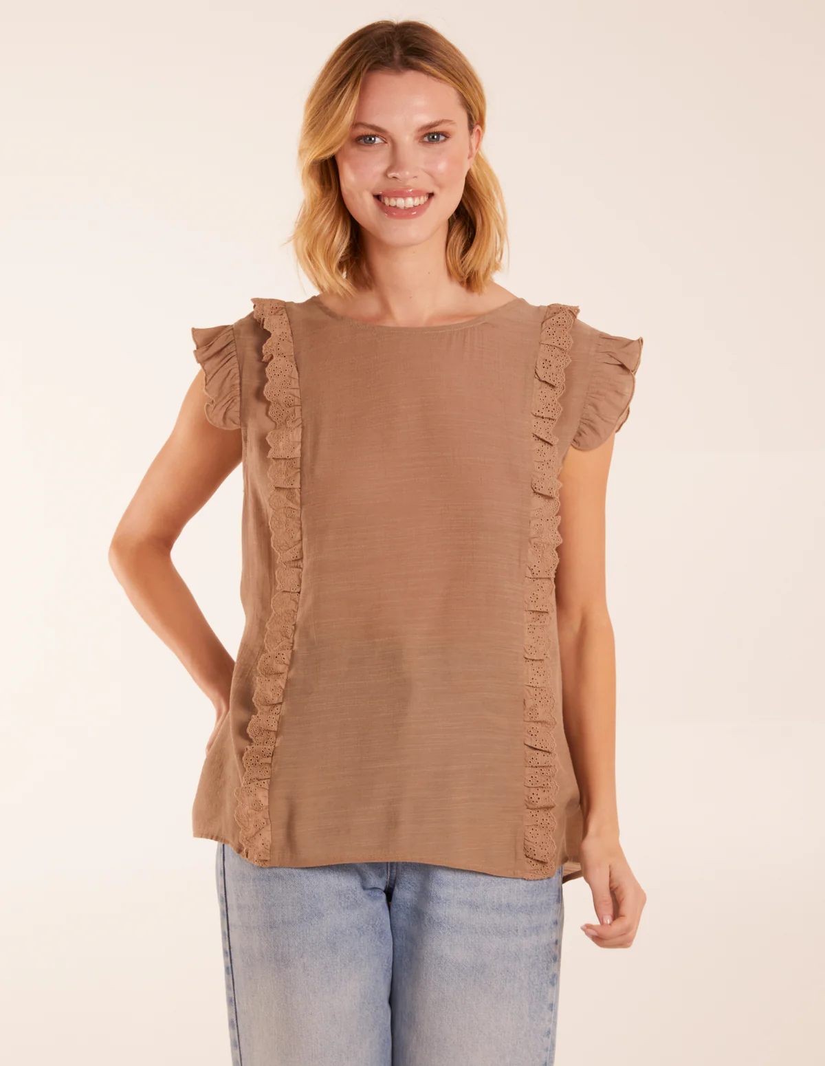 Button Back Frill Top - Image 3