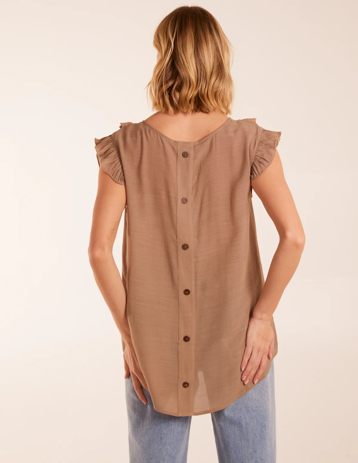 Button Back Frill Top - Image 4